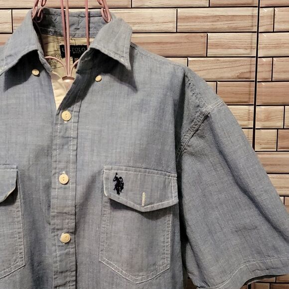 U.S POLO ASSN. classic Jean button down shirt Size L - Picture 1 of 5